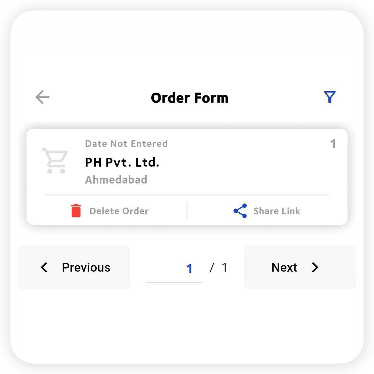 Working Bee Order Request Form