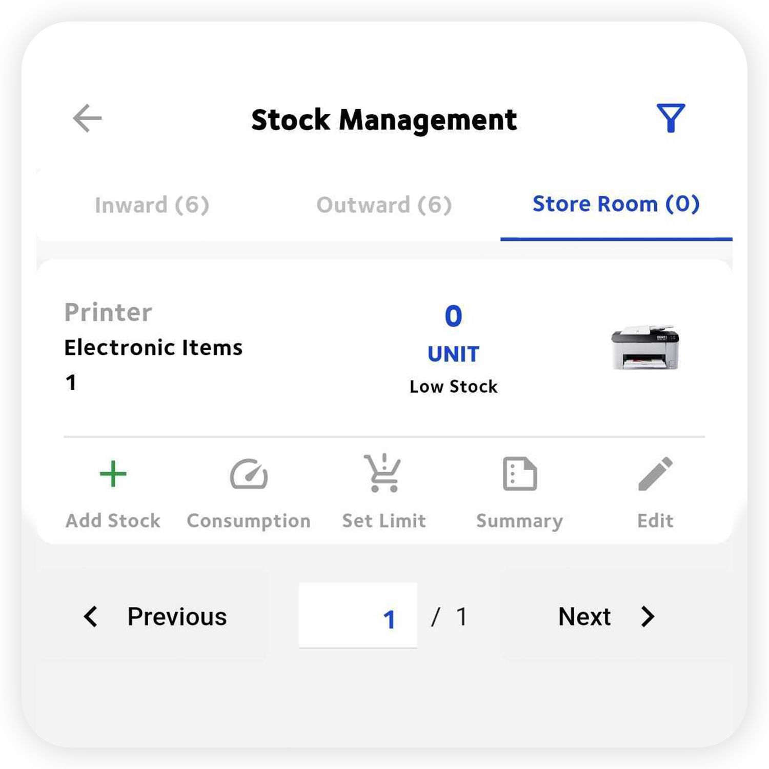 Working Bee Store Room Stock Management